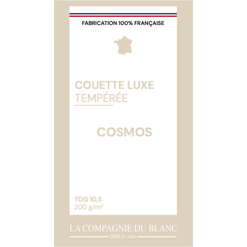 Couette COSMOS Tempérée 90% Duvet De Canard 10% Plumettes 200 G/m² 6 Couette COSMOS Tempérée 90% Duvet De Canard 10% Plumettes 200 G/m² – Image 4