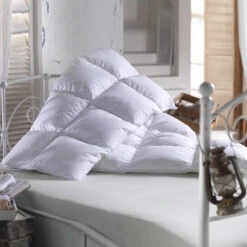 Couette PYRÉNÉES Tempérée 90% Duvet Oie Neuf De France 10% Plumettes 200 G/m² -Literie Magasin couette legere duvet d oie neuf 1
