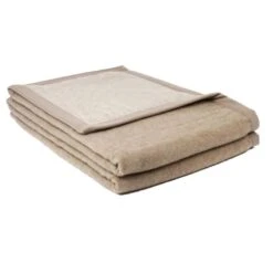 Couverture CHANDIGARH 100% Cachemire 300 G/m² BRUN DE VIAN-TIRAN -Literie Magasin couverture chandigarh 2