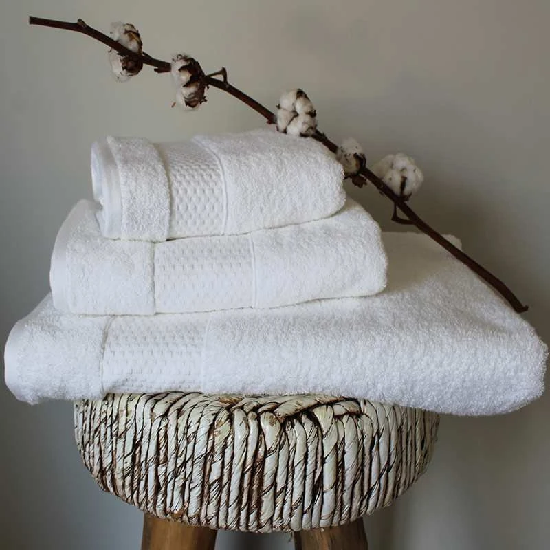 Drap De Bain 100 X 140 Cm - Collection HÔTEL 100% Coton 500 G/m² 4 Drap De Bain 100 X 140 Cm - Collection HÔTEL 100% Coton 500 G/m² – Image 2