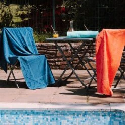 Drap De Plage LAGON 100% Coton Grande Taille 100 X 175 Cm 5 Drap De Plage LAGON 100% Coton Grande Taille 100 X 175 Cm -Literie Magasin drap de plage lagon 1