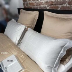Housse De Couette - Collection CAMBRIDGE 100% Satin De Coton 120 Fils/cm² -Literie Magasin housse de couette jacquard cambridge 2