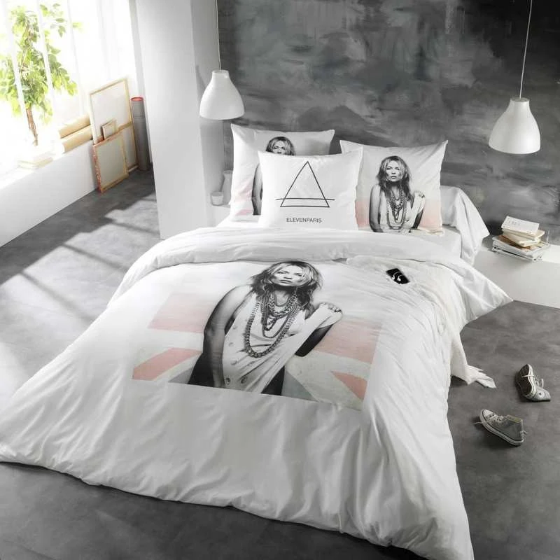 Housse De Couette KATE MOSS 100% Coton 57 Fils/cm² 3 Housse De Couette KATE MOSS 100% Coton 57 Fils/cm²