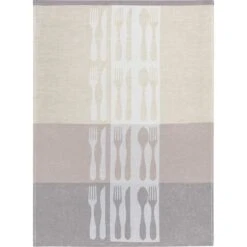 Lot De 3 Torchons COUVERTS Métis 50% Coton 50% Lin - 50 X 70 Cm -Literie Magasin lot de 3 torchons 50 x 70 cm couverts 4