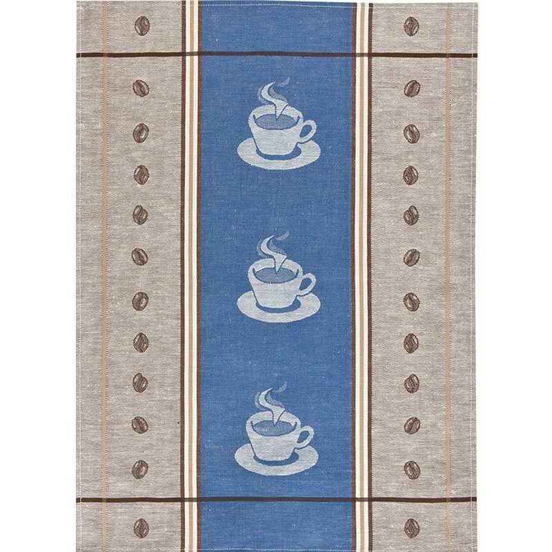 Lot De 3 Torchons GRAINS DE CAFÉ Métis 50% Coton 50% Lin - 50 X 70 Cm 5 Lot De 3 Torchons GRAINS DE CAFÉ Métis 50% Coton 50% Lin - 50 X 70 Cm – Image 3