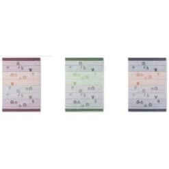 Lot De 3 Torchons HIBOUX 100% Coton - 50 X 70 Cm