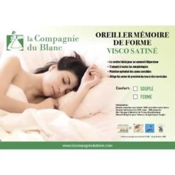 Oreiller Mémoire De Forme VISCO Ferme Densité 50 Kg/m³