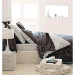 Parure De Draps ACTUEL NOIR 100% Coton 57 Fils/cm²