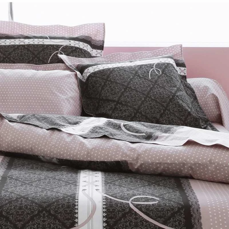 Parure De Draps GLAMOUR 100% Coton 57 Fils/cm² 3 Parure De Draps GLAMOUR 100% Coton 57 Fils/cm²