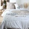 Parure Housse De Couette AMOUR 100% Coton 57 Fils/cm²