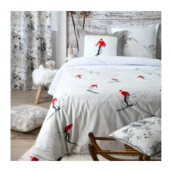 Parure Housse De Couette AVORIAZ 100% Coton 52 Fils/cm²