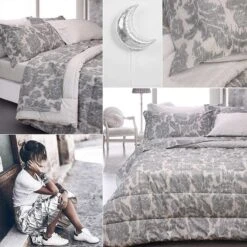 Parure Housse De Couette BAROQUE 100% Coton 57 Fils/cm²