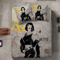 Parure Housse De Couette BEAUTY 100% Satin De Coton 80 Fils/cm²