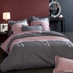 Parure Housse De Couette CALISTA 100% Coton 57 Fils/cm²