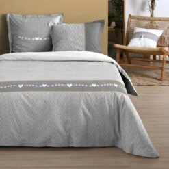 Parure Housse De Couette CANDICE 100% Coton 57 Fils/cm²