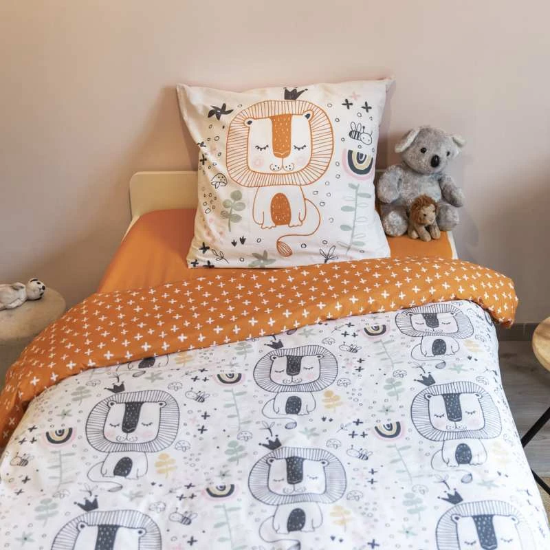 Parure Housse De Couette CHARLIE 100% Coton 57 Fils/cm² 3 Parure Housse De Couette CHARLIE 100% Coton 57 Fils/cm²