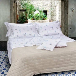 Parure Housse De Couette EDEN 6174 VERDE 100% Coton 57 Fils/cm²