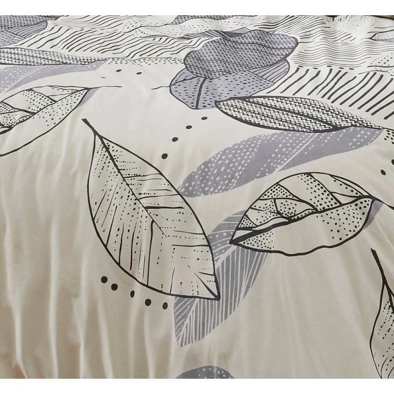 Parure Housse De Couette FOLIO ENCRE 100% Coton 57 Fils/cm² 4 Parure Housse De Couette FOLIO ENCRE 100% Coton 57 Fils/cm² – Image 2