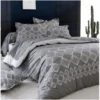 Parure Housse De Couette FOREVER GRIS 100% Coton 57 Fils/cm² 1 Parure Housse De Couette FOREVER GRIS 100% Coton 57 Fils/cm² -Literie Magasin parure housse de couette forever gris