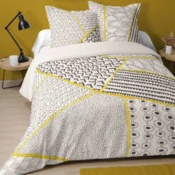 Parure Housse De Couette FRESNO 100% Coton 57 Fils/cm²
