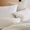 Parure Housse De Couette GABY LIN 100% Percale De Coton 80 Fils/cm² -Literie Magasin parure housse de couette gaby lin