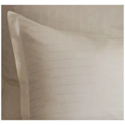Parure Housse De Couette HARMONIE ÉCRU 100% Satin De Coton 120 Fils/cm² -Literie Magasin parure housse de couette harmonie ecru 1