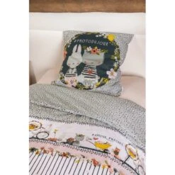 Parure Housse De Couette JARDINAGE 100% Coton 57 Fils/cm²