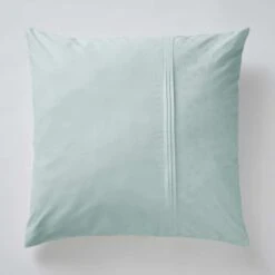 Parure Housse De Couette JEANNE BLEU CRAIE 100% Coton 57 Fils/cm² -Literie Magasin parure housse de couette jeanne bleu craie 1