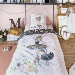 Parure Housse De Couette MON ETOILE 100% Coton 57 Fils/cm²