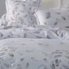 Parure Housse De Couette PLUMES 100% Percale De Coton 80 Fils/cm² -Literie Magasin parure housse de couette percale plumes