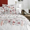 Parure Housse De Couette PETITE FOLIE ROUGE 100% Percale De Coton 80 Fils/cm²