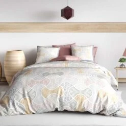 Parure Housse De Couette TANGRAM 100% Coton 57 Fils/cm²