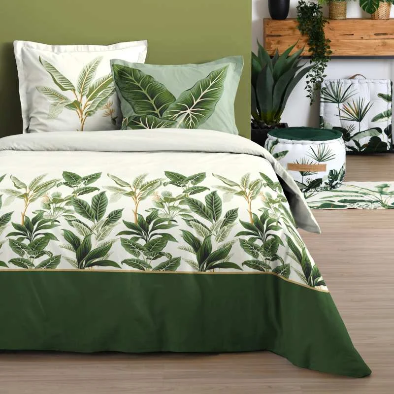 Parure Housse De Couette TOPIARY 100% Coton 57 Fils/cm² 3 Parure Housse De Couette TOPIARY 100% Coton 57 Fils/cm²