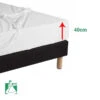Protège Matelas MOLLETON - Bonnets 40 Cm. FIN DE SERIE 100% Coton 230 G/m²