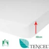 Protège Matelas TENCEL - Bonnets 40 Cm 100% Tencel™ Imperméable -Literie Magasin protege matelas tencel bonnets 40 cm