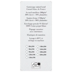 Surmatelas De Confort ÉLYSÉES Double Couche Duvet Et Plumettes 2000 G/m²