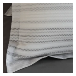 Taie D'Oreiller MANHATTAN ANTHRACITE 100% Satin De Coton 120 Fils/cm²