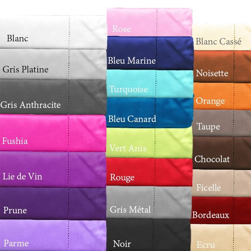 Taie D'Oreiller - Collection FINES RAYURES - FIN DE SÉRIE 100% Satin De Coton 120 Fils/cm² 3 Taie D'Oreiller - Collection FINES RAYURES - FIN DE SÉRIE 100% Satin De Coton 120 Fils/cm²