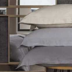 Taie De Traversin - Collection COTON ET CACHEMIRE - FIN DE SÉRIE 7% Cachemire 93% Coton 120 G/m²