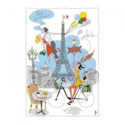 Torchon LA PARISIENNE 100% Coton - 48 X 72 Cm