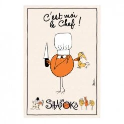 Torchon SHADOKS - GRAND CHEF 100% Coton - 48 X 72 Cm