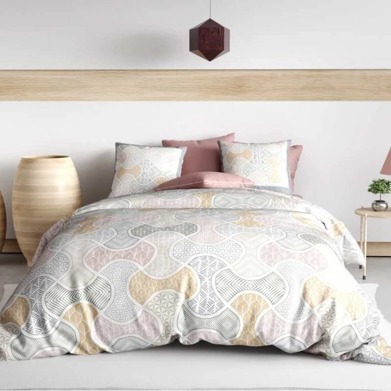 Literie Magasin -Literie Magasin parure housse de couette tangram 768x768 1